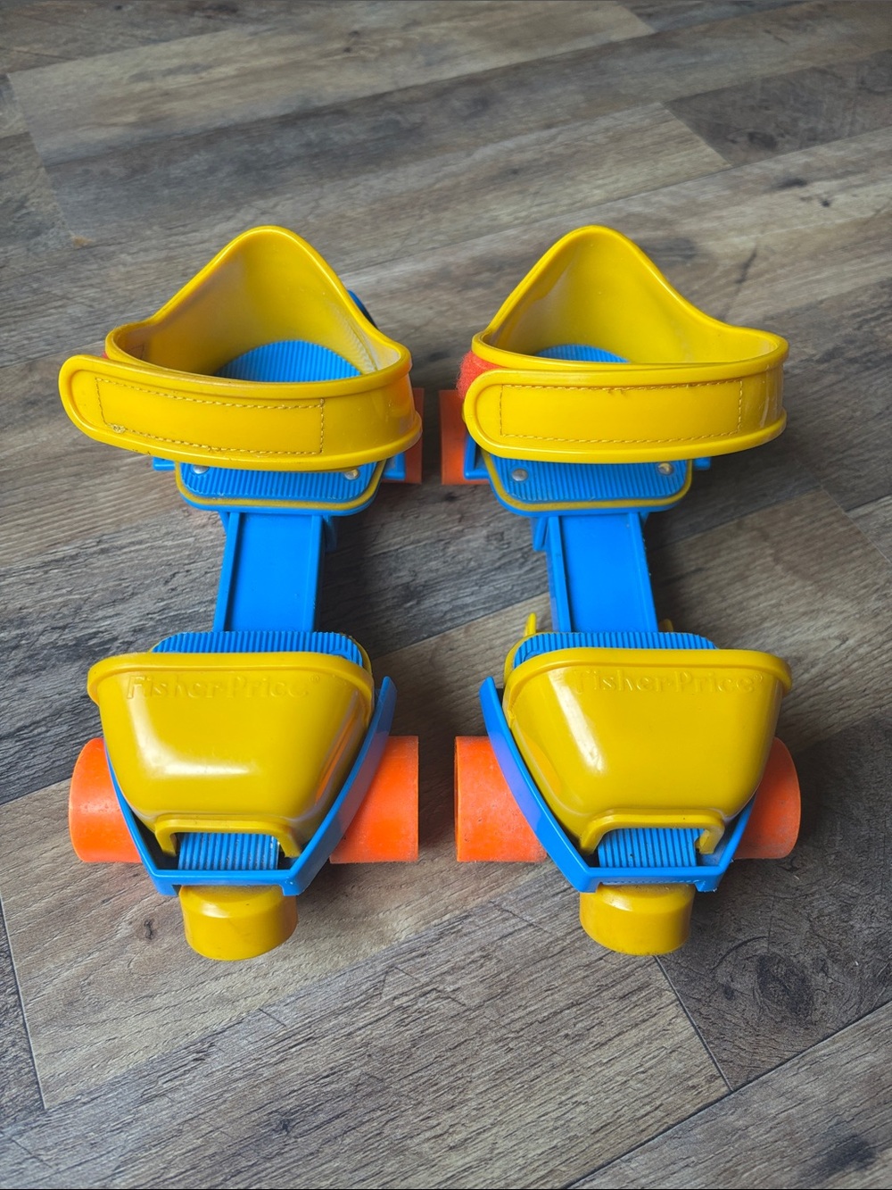 Fisher Price 1 2 3 grow with me Yellow Blue Orange Vintage Adjustable Skates